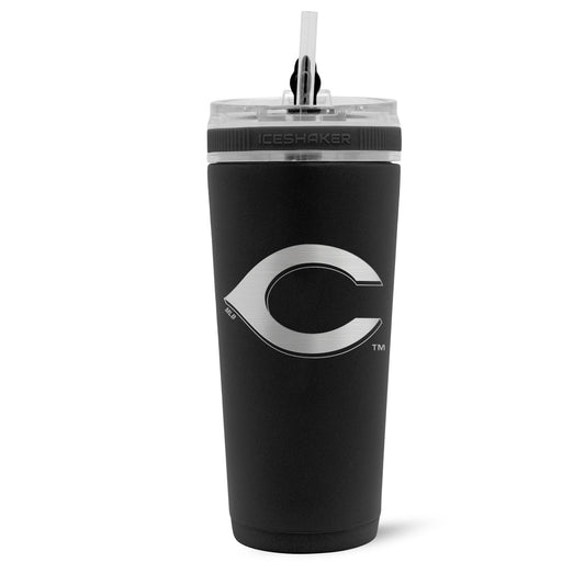 Officially Licensed Cincinnati Reds 26oz Flex Bottle - Black