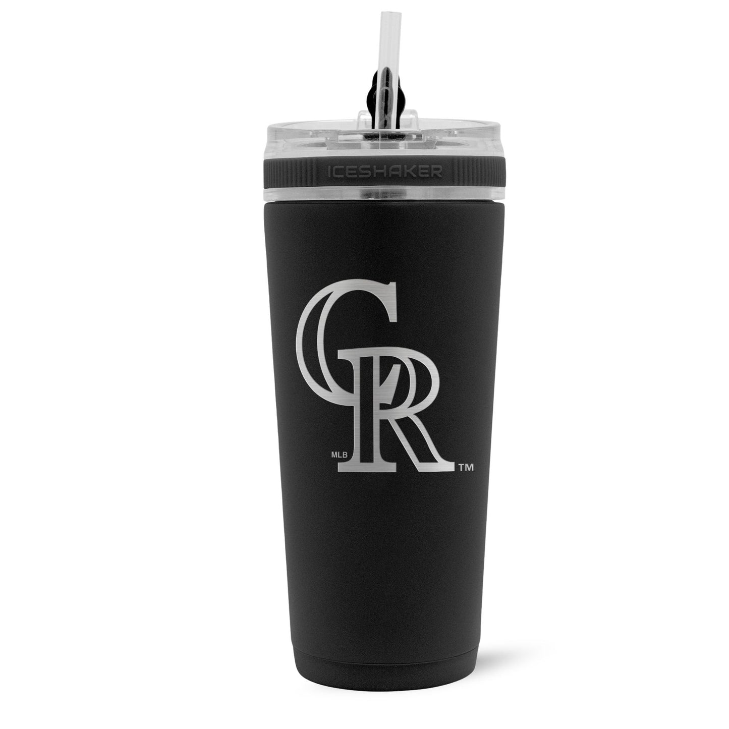Officially Licensed Colorado Rockies 26oz Flex Bottle - Black