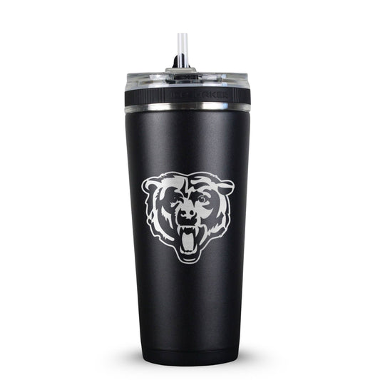 Officially Licensed Chicago Bears 26oz Flex Bottle - Black