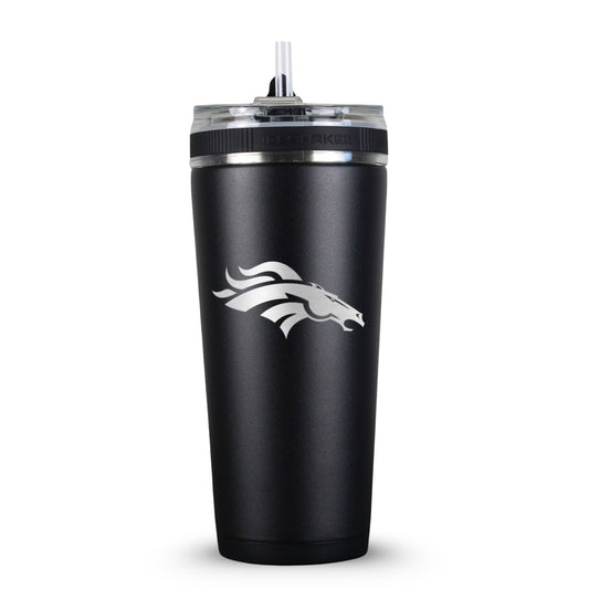 Officially Licensed Denver Broncos 26oz Flex Bottle - Black