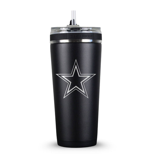 Officially Licensed Dallas Cowboys 26oz Flex Bottle - Black