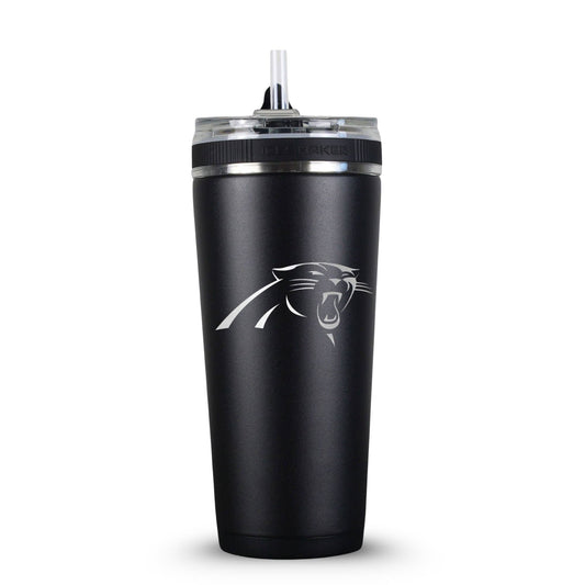 Officially Licensed Carolina Panthers 26oz Flex Bottle - Black