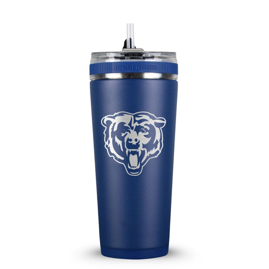 Officially Licensed Chicago Bears 26oz Flex Bottle - Navy