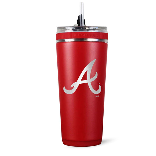 Officially Licensed Atlanta Braves 26oz Flex Bottle - Red