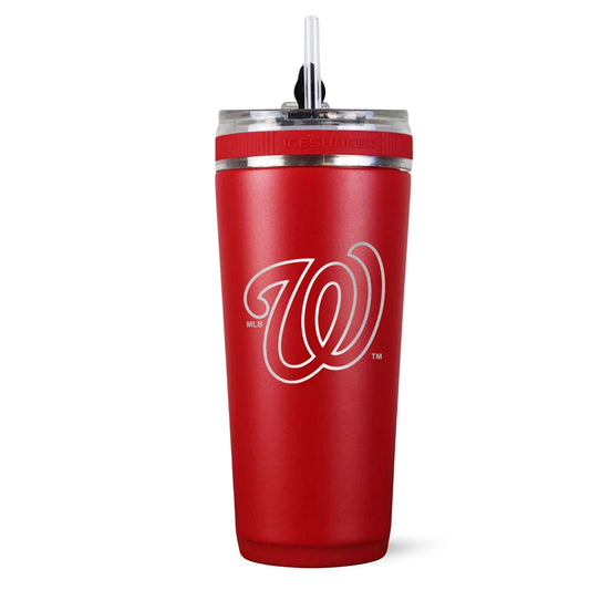 Officially Licensed Washington Nationals 26oz Flex Bottle Inverted Logo - Red