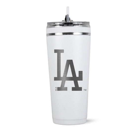 Officially Licensed Los Angeles Dodgers 26oz Flex Bottle (Alternate Logo) - White