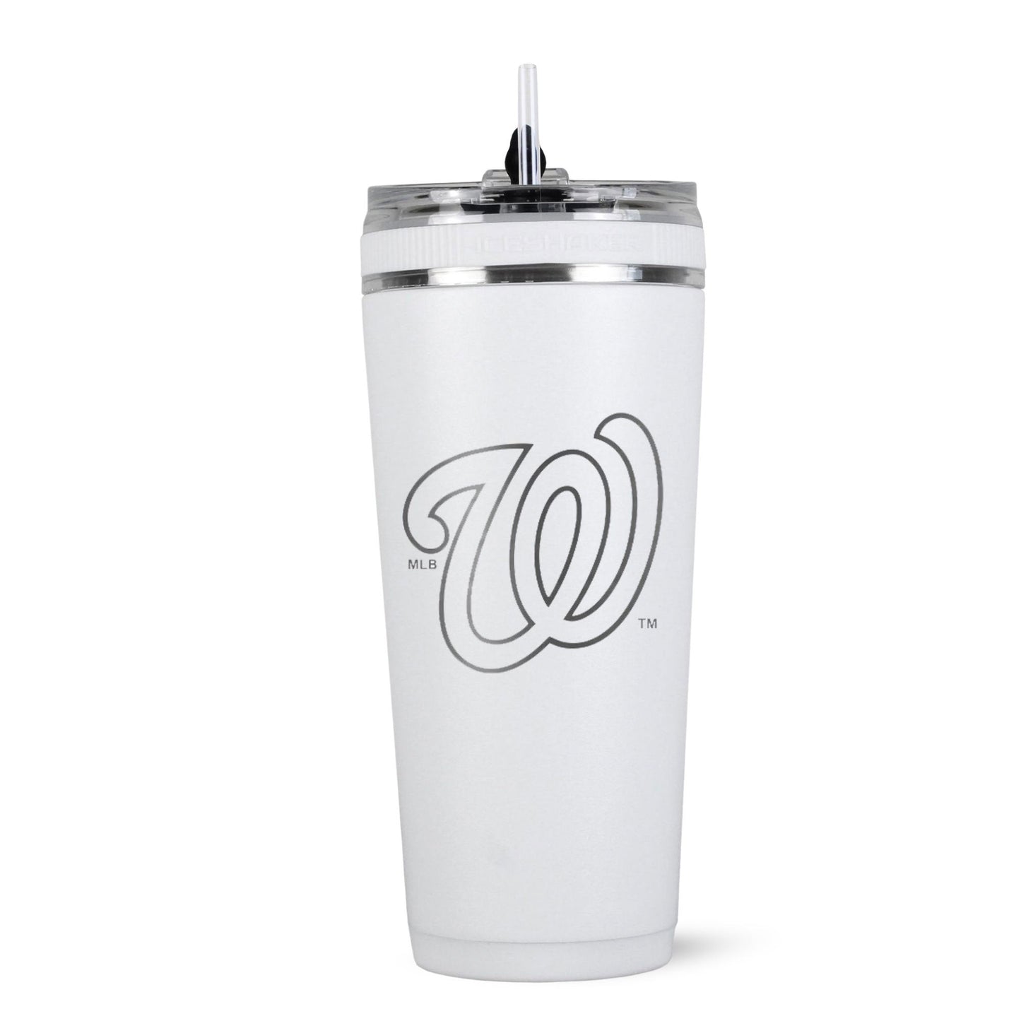 Officially Licensed Washington Nationals 26oz Flex Bottle Inverted Logo - White