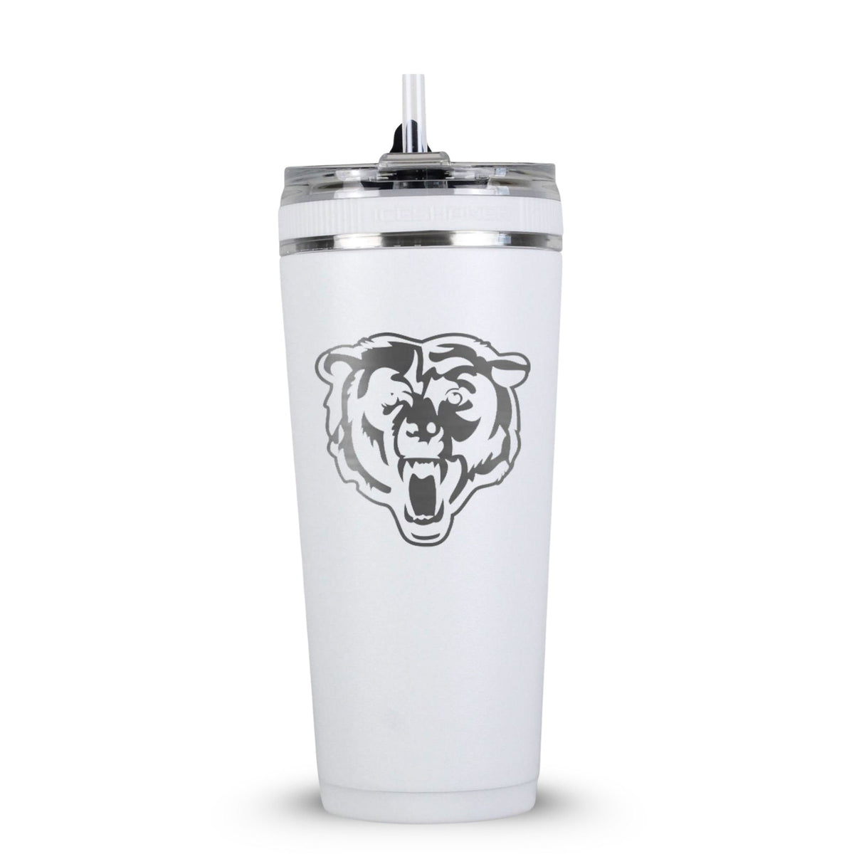 Officially Licensed Chicago Bears 26oz Flex Bottle - White