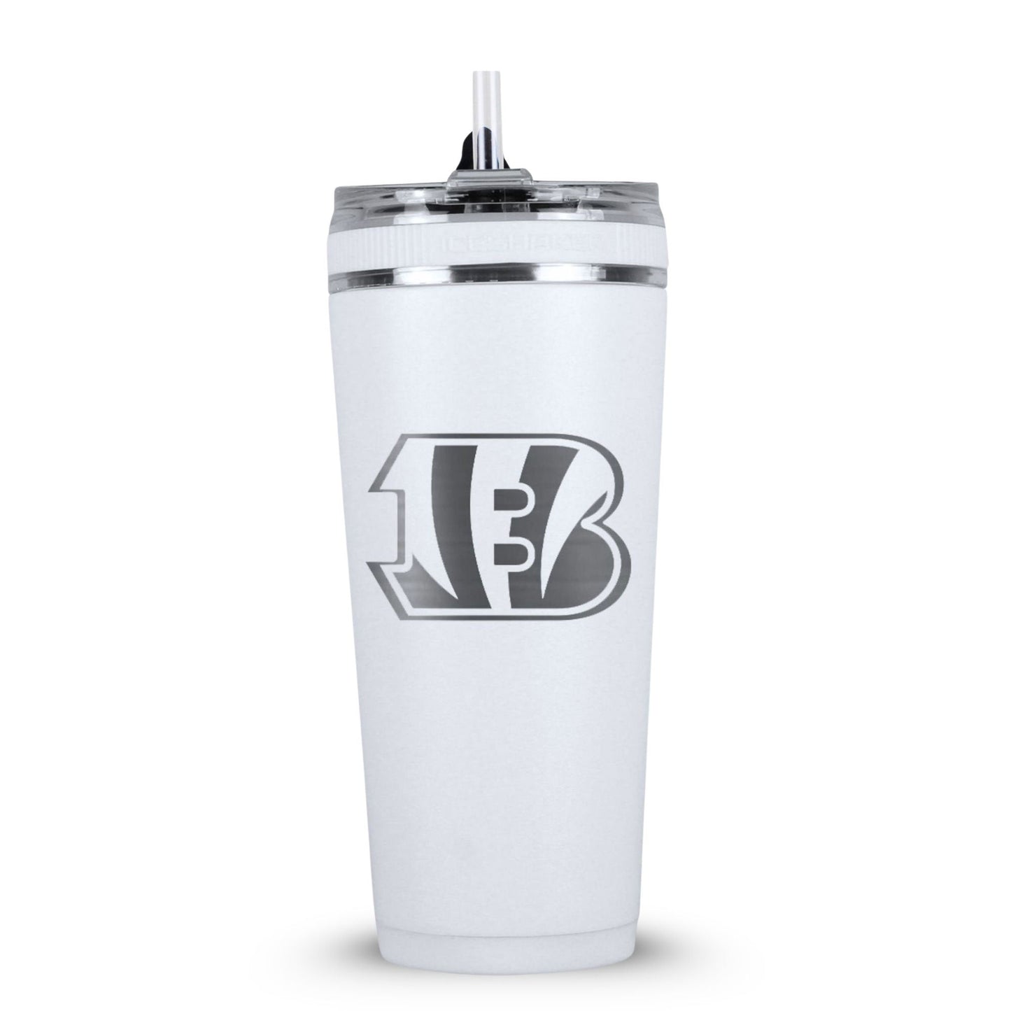 Officially Licensed Cincinnati Bengals 26oz Flex Bottle - White