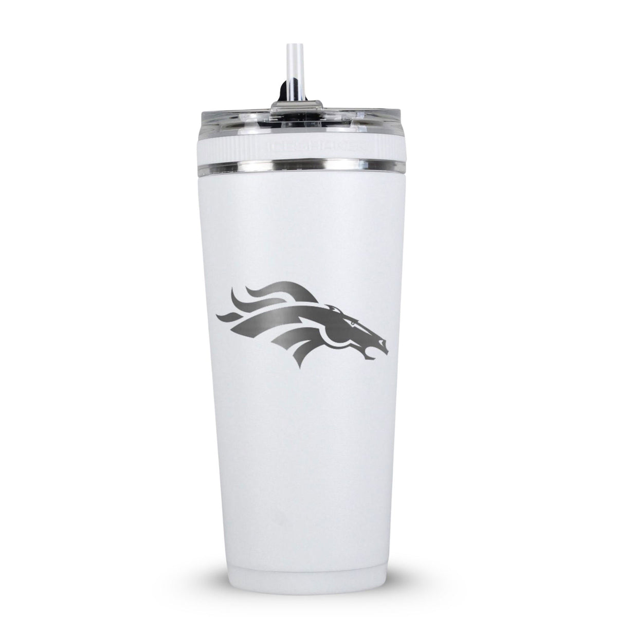 Officially Licensed Denver Broncos 26oz Flex Bottle - White
