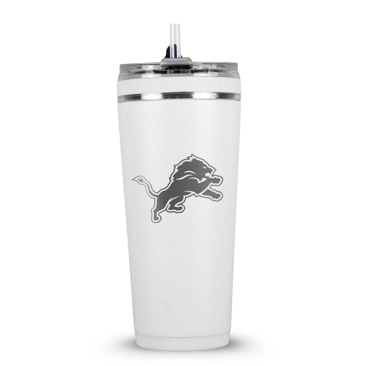 Officially Licensed Detroit Lions 26oz Flex Bottle - White