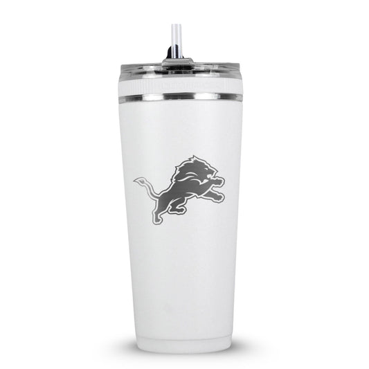 Officially Licensed Detroit Lions 26oz Flex Bottle - White