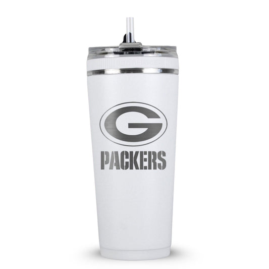 Officially Licensed Green Bay Packers 26oz Flex Bottle - White