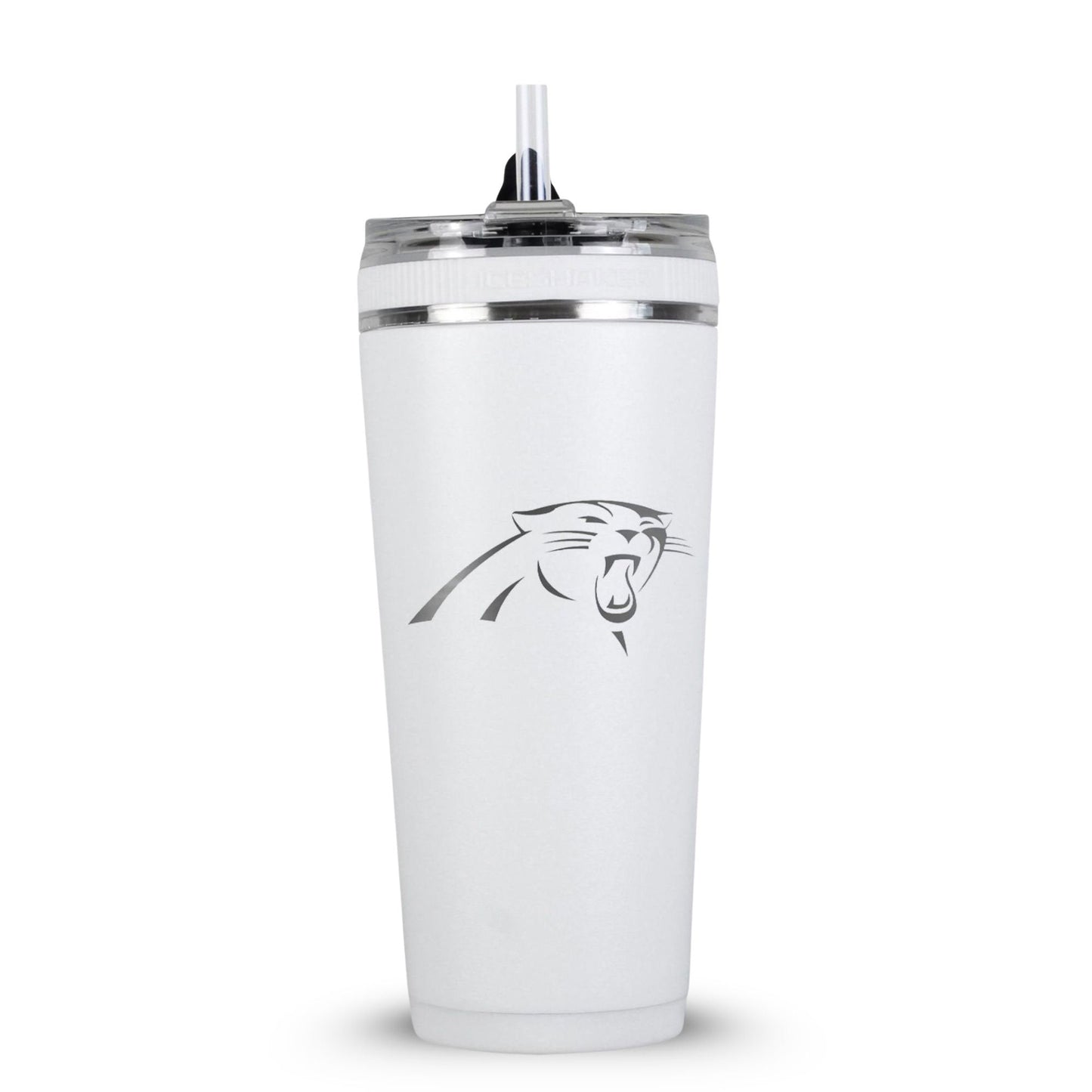 Officially Licensed Carolina Panthers 26oz Flex Bottle - White