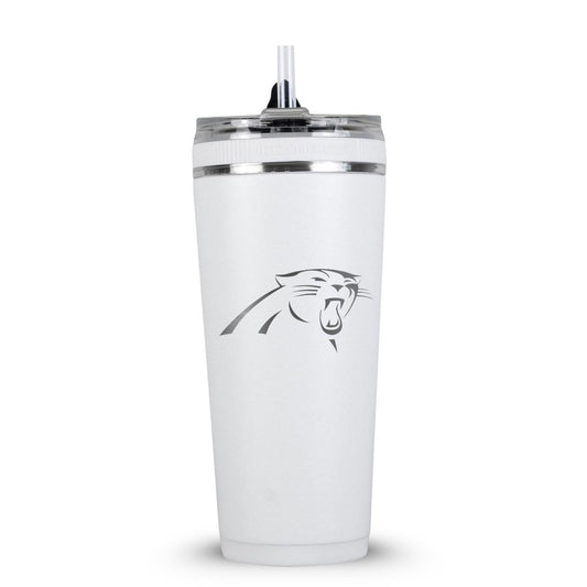 Officially Licensed Carolina Panthers 26oz Flex Bottle - White
