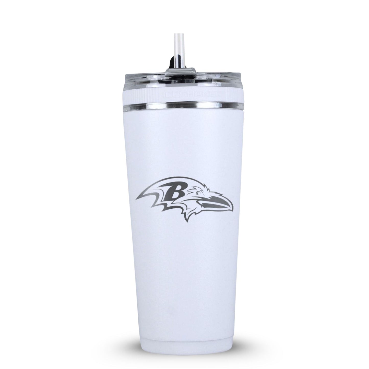 Officially Licensed Baltimore Ravens 26oz Flex Bottle - White