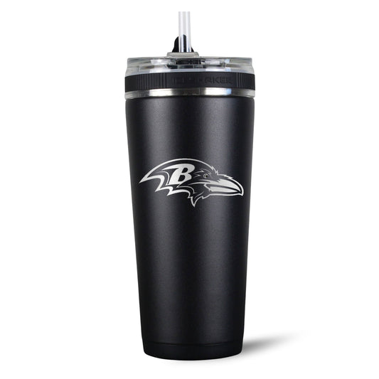 Officially Licensed Baltimore Ravens 26oz Flex Bottle - Black
