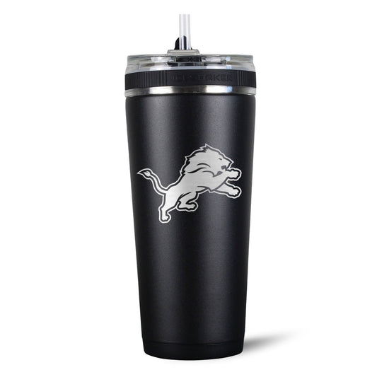 Officially Licensed Detroit Lions 26oz Flex Bottle - Black