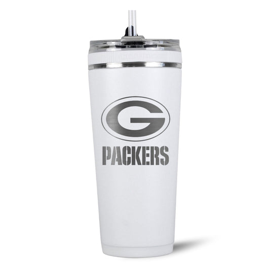 Officially Licensed Green Bay Packers 26oz Flex Bottle - White