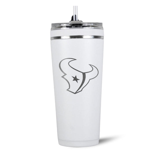 Officially Licensed Houston Texans 26oz Flex Bottle - White