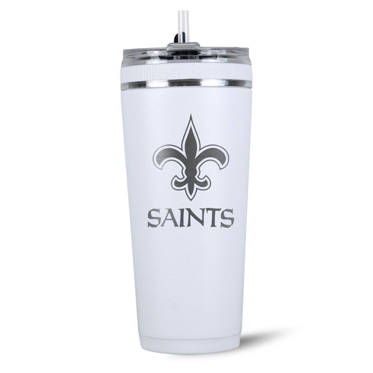 Officially Licensed New Orleans Saints 26oz Flex Bottle - White