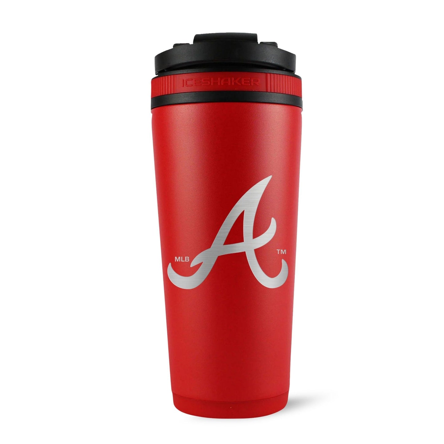 Officially Licensed Atlanta Braves 26oz Ice Shaker - Red