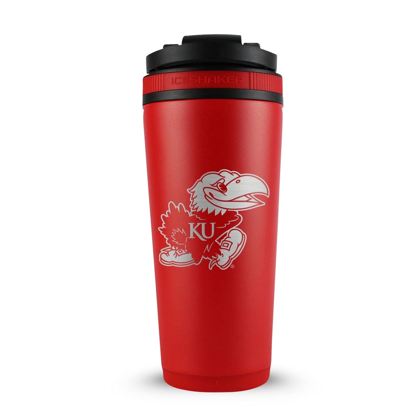 Officially Licensed University of Kansas 26oz Ice Shaker - Red
