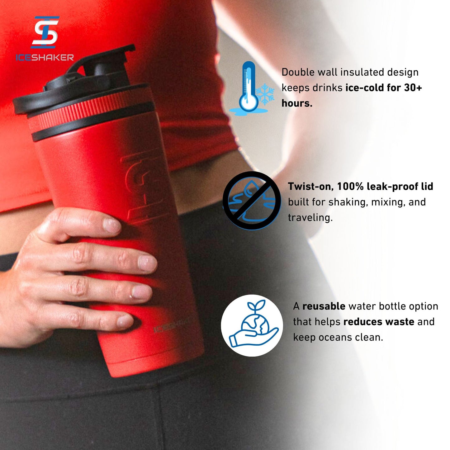 Officially Licensed Kansas City Chiefs 26oz Ice Shaker - Red