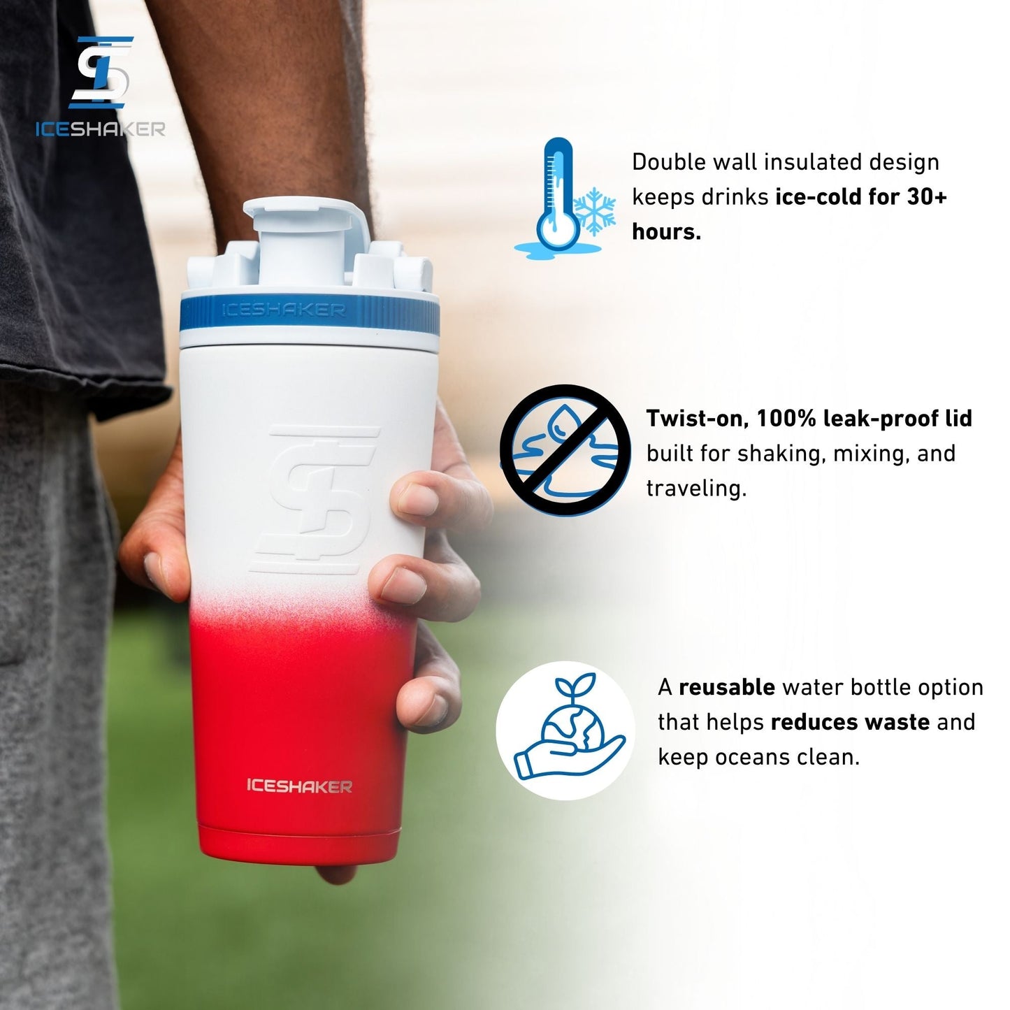 Officially Licensed Buffalo Bills 26oz Ice Shaker - USA