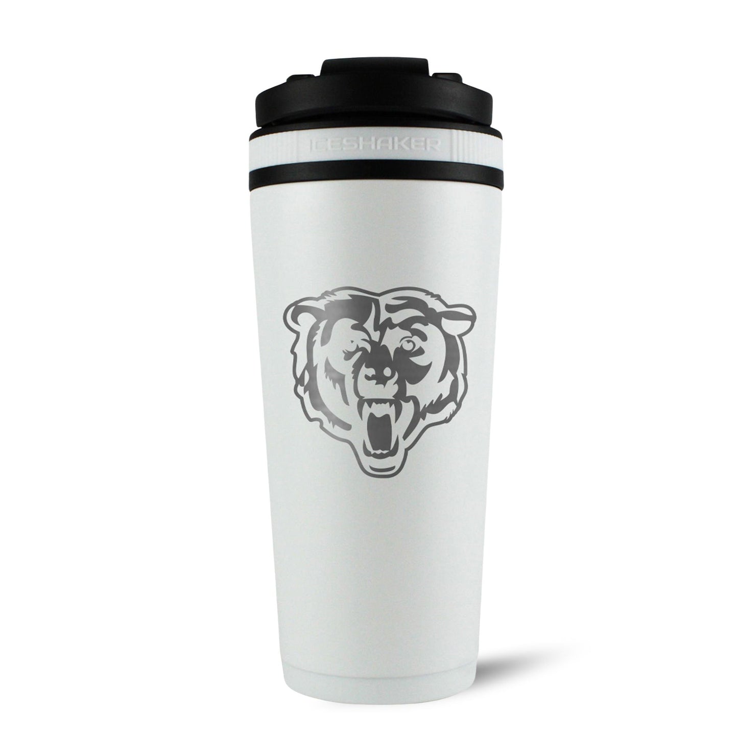 Officially Licensed Chicago Bears 26oz Ice Shaker - White