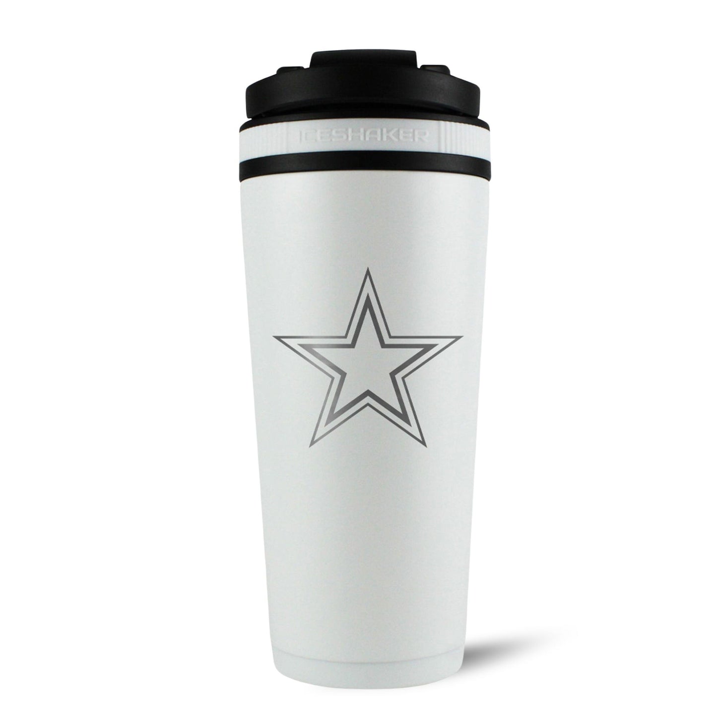 Officially Licensed Dallas Cowboys 26oz Ice Shaker - White