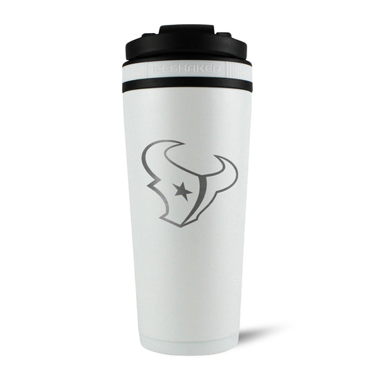 Officially Licensed Houston Texans 26oz Ice Shaker - White