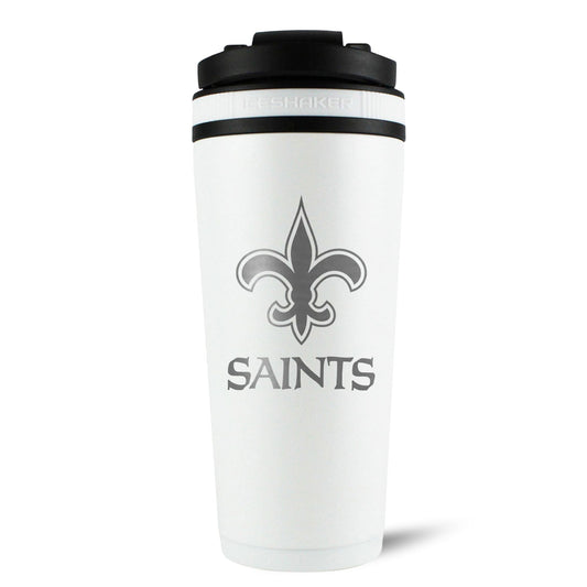 Officially Licensed New Orleans Saints 26oz Ice Shaker - White