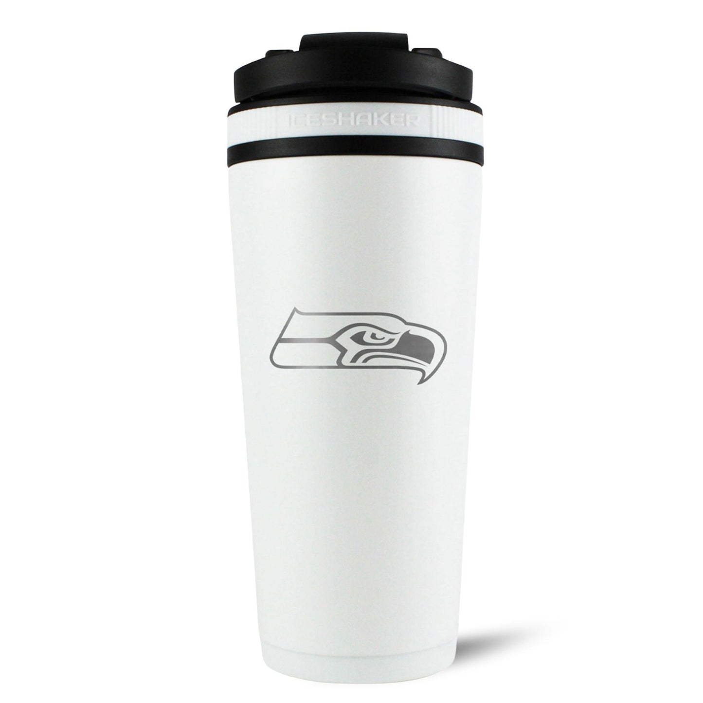 Officially Licensed Seattle Seahawks 26oz Ice Shaker - White
