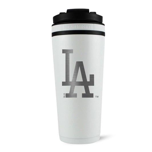 Officially Licensed Los Angeles Dodgers 26oz Ice Shaker (Alternate Logo) - White