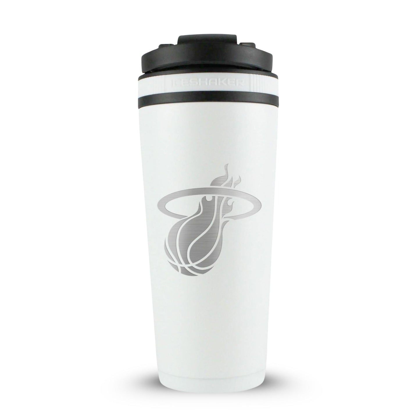 Officially Licensed Miami Heat 26oz Ice Shaker - White