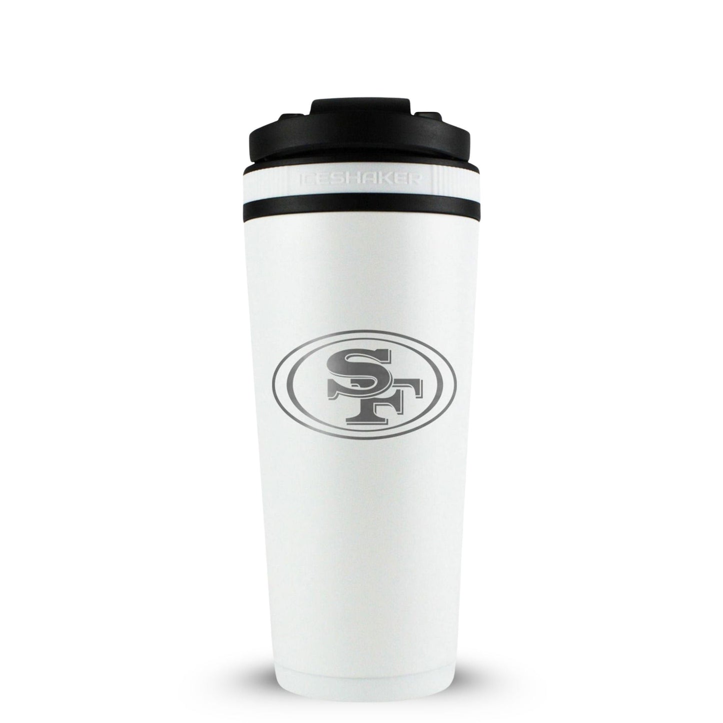 Officially Licensed San Francisco 49ers 26oz Ice Shaker - White