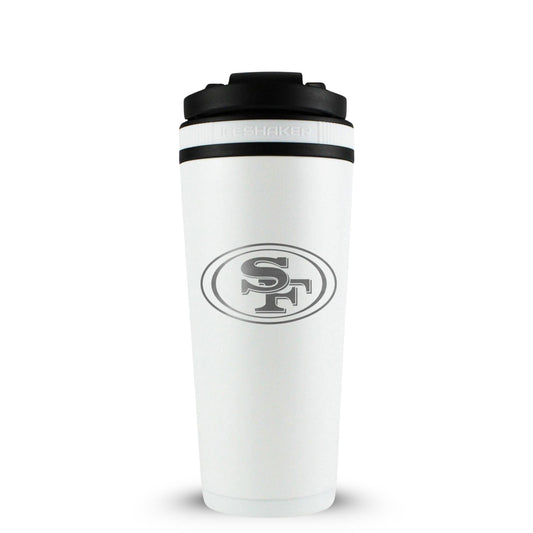 Officially Licensed San Francisco 49ers 26oz Ice Shaker - White