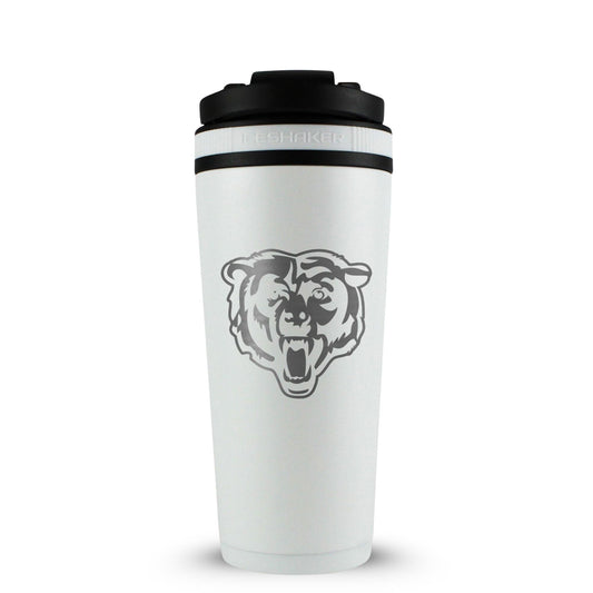 Officially Licensed Chicago Bears 26oz Ice Shaker - White