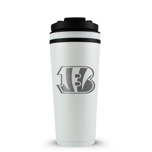 Officially Licensed Cincinnati Bengals 26oz Ice Shaker - White