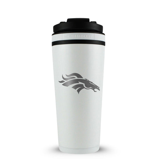 Officially Licensed Denver Broncos 26oz Ice Shaker - White