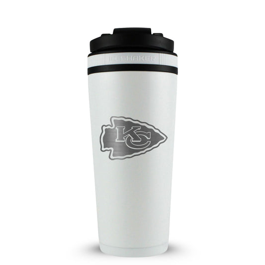 Officially Licensed Kansas City Chiefs 26oz Ice Shaker - White
