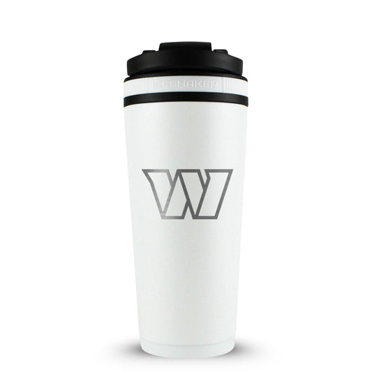 Officially Licensed Washington Commanders 26oz Ice Shaker - White