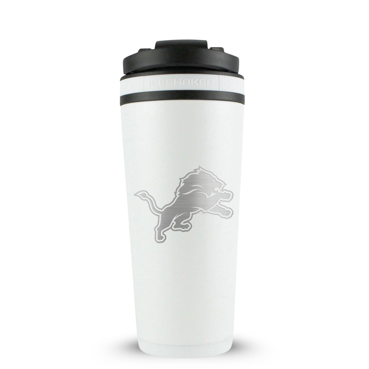 Officially Licensed Detroit Lions 26oz Ice Shaker - White