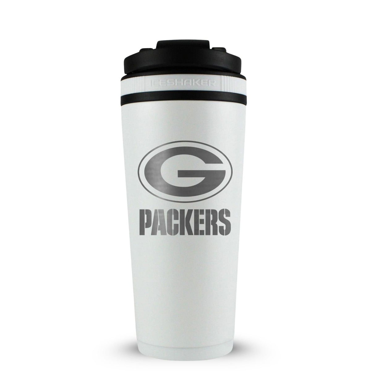 Officially Licensed Green Bay Packers 26oz Ice Shaker - White
