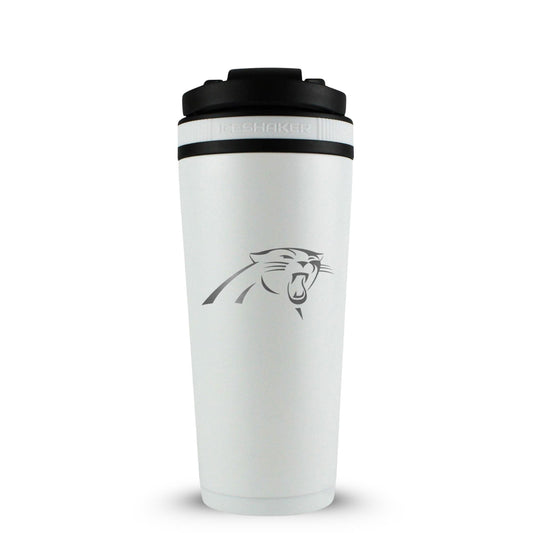 Officially Licensed Carolina Panthers 26oz Ice Shaker - White