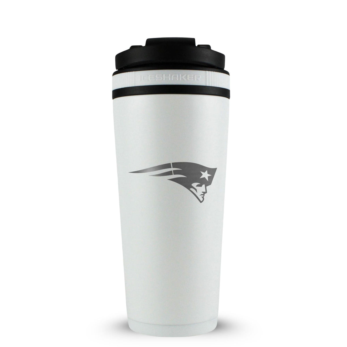 Officially Licensed New England Patriots 26oz Ice Shaker - White
