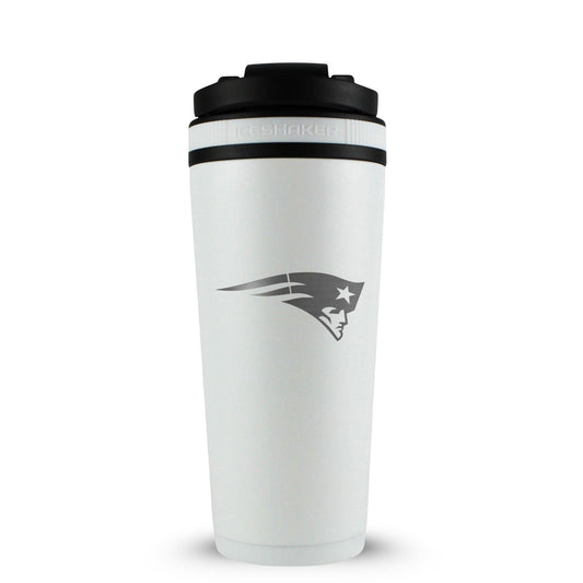 Officially Licensed New England Patriots 26oz Ice Shaker - White