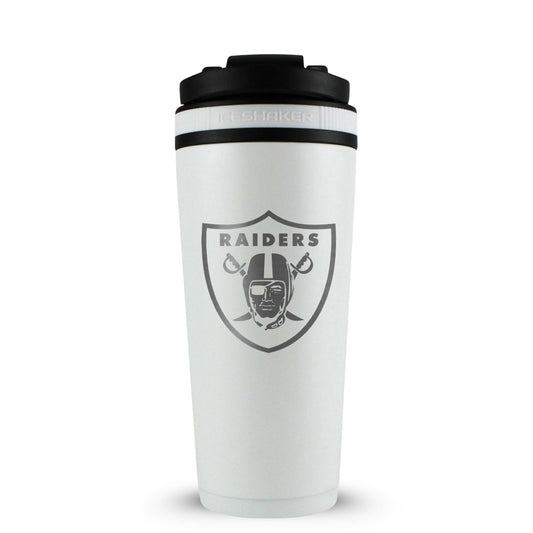 Officially Licensed Las Vegas Raiders 26oz Ice Shaker - White