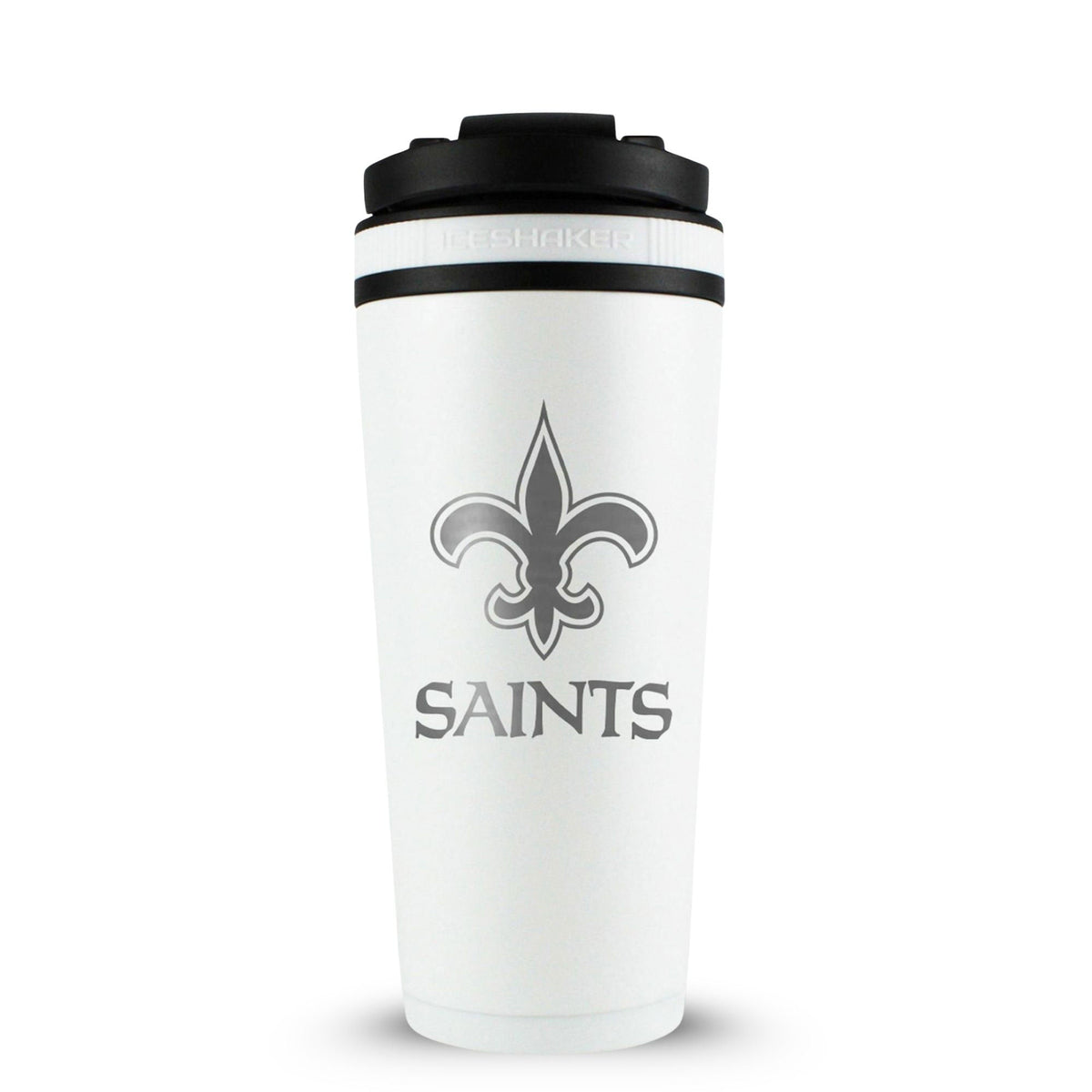 Officially Licensed New Orleans Saints 26oz Ice Shaker - White